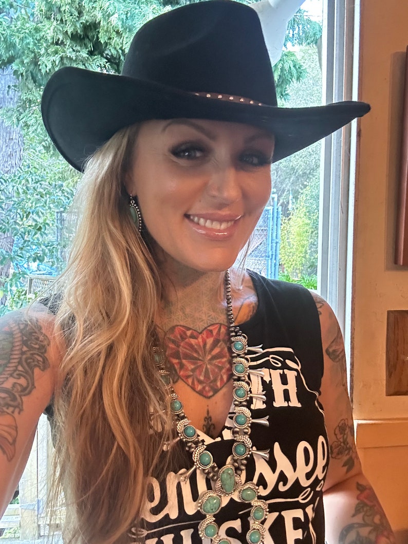 Squash Blossom Turquoise Necklace Etsy