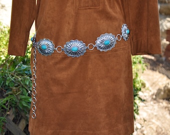 turquoise chain belt
