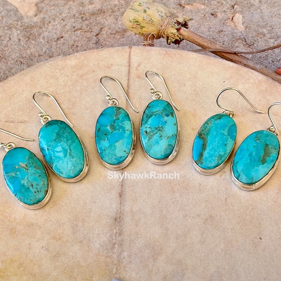 Genuine turquoise clearance earrings