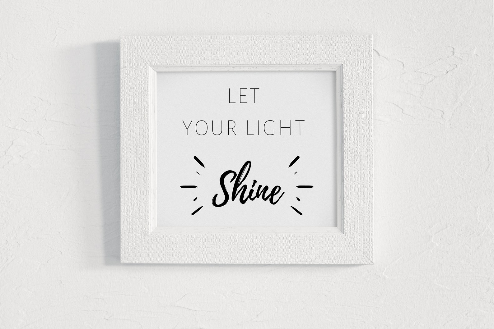 Printable Art: Let Your Light Shine Inspirational Art | Etsy