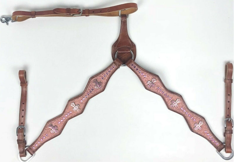 Headstall and Breast Collar Set Leather Etsy