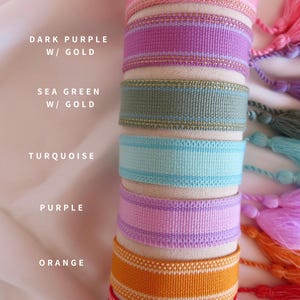 personalized bohemian bracelets embroidered with your desired text