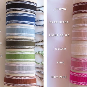 personalized bohemian bracelets embroidered with your desired text