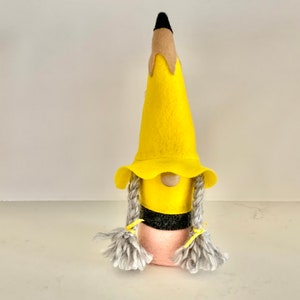 Teacher Gnome, Pencil Gnome, School Gnome, Gnome, Farmhouse Home Decor, Tiered Tray, Gift