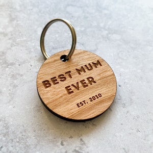 Best Mum Ever Keyring, Mothers Day Gift From Kids, New Mum Gift From Bump, Mum To Be Gift, Mummy Gifts, Mum Keyring, Mummy Keyring Cherry