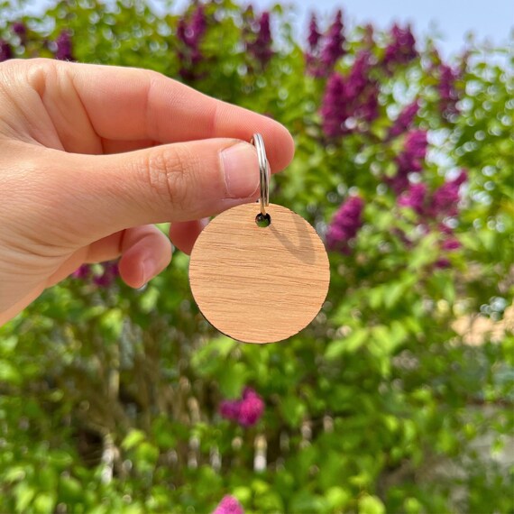 Blank wooden key rings outlet