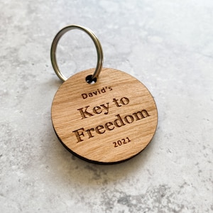 Key To Freedom Keyring, Passed Driving Test Gift, New Driver Gift, First Car Gift, First Car Keychain, Cherry