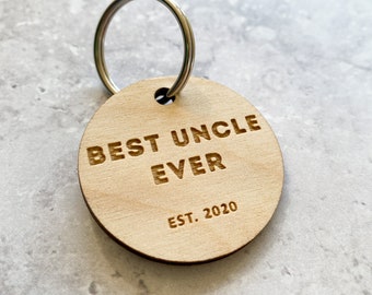 Best Uncle Ever Keyring, Uncle Gift From Kids, New Uncle Gift From Bump, Uncle To Be Gift, Uncle Gifts, Uncle Keyring, Uncle Keychain Ply