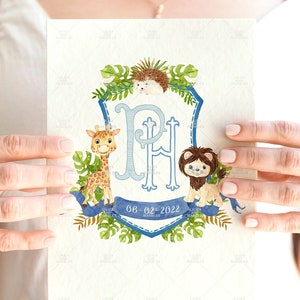 Custom Baby Crest Custom Newborn Crest Custom Baby Girl Crest Custom Baby Boy Crest Custom Family Crest Nursery Crest