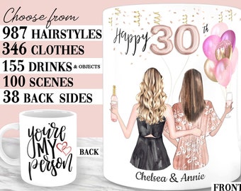 Custom Best Friend Birthday Mug - Personalized BFF Gift