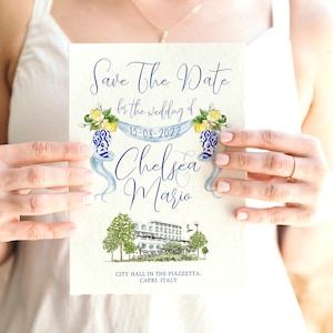 Wedding Venue Save The Date  Custom Venue Illustration Save The Date Venue Illustration Watercolor Save The Date Wedding Venue Illustration