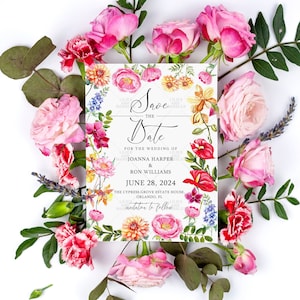 Custom Watercolor Save The Date Floral Custom Wedding Crest Custom Crest Wedding Logo Personalized Wedding Crest Watercolor Crest