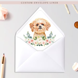 Custom Pet Envelope Liner, Custom Wedding Venue Envelope Liner, Custom Envelope Liner, Personalized Envelope Liner, Envelope Liner Template,