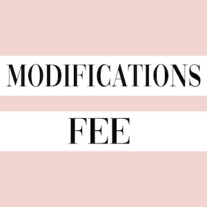Modifications Fee (For Wedding Stationery)