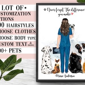 Custom Veterinarian Print Custom Vet Print Veterinary Graduation Vet Tech Gift Vet Tech Print Veterinary Print Custom Graduation Print