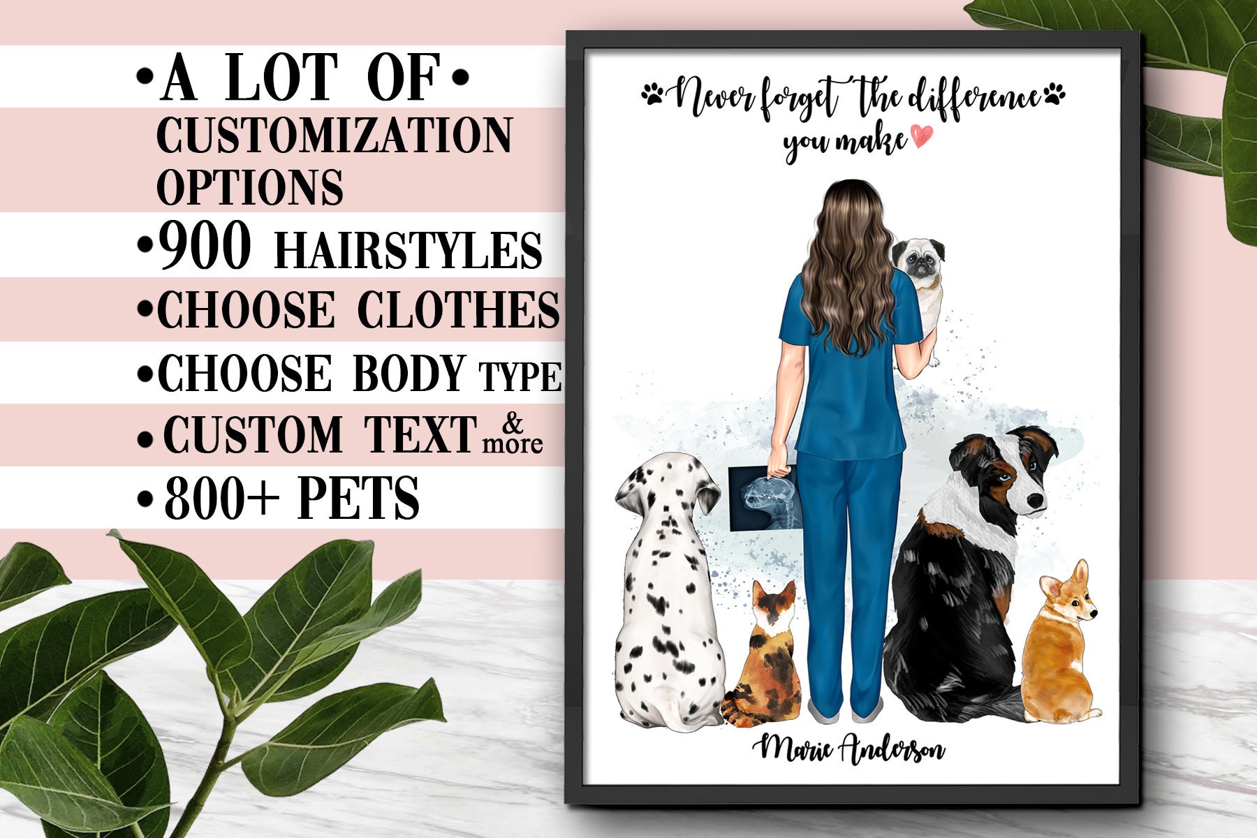 Custom Veterinarian Print Custom Vet Print Veterinary Graduation Vet Tech Gift Vet Tech Print Veterinary Print Custom Graduation Print