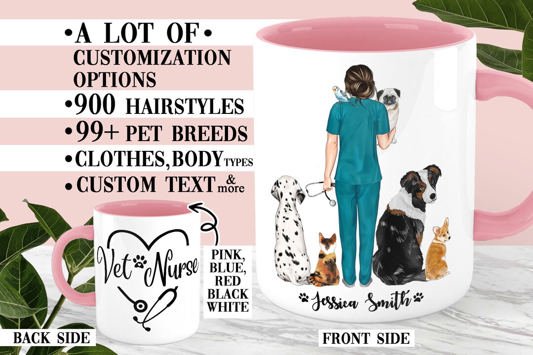Custom Vet Nurse Mug Veterinary Nurse Mug Vet Nurse Graduation Gift Vet