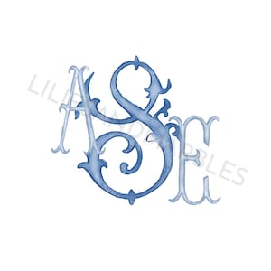 Custom Wedding Monogram Logo, Wedding Monogram, Watercolor Monogram, Wedding Logo, Custom Watercolor Wedding Crest, Custom Watercolor Crest,