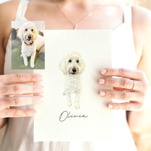 Custom Pet Portrait From Photo, Custom Pet Portrait Gift, Dog Portrait, Custom Pet Memorial Art, Custom Pet Portrait Painting, Dog Portrait Bild 5