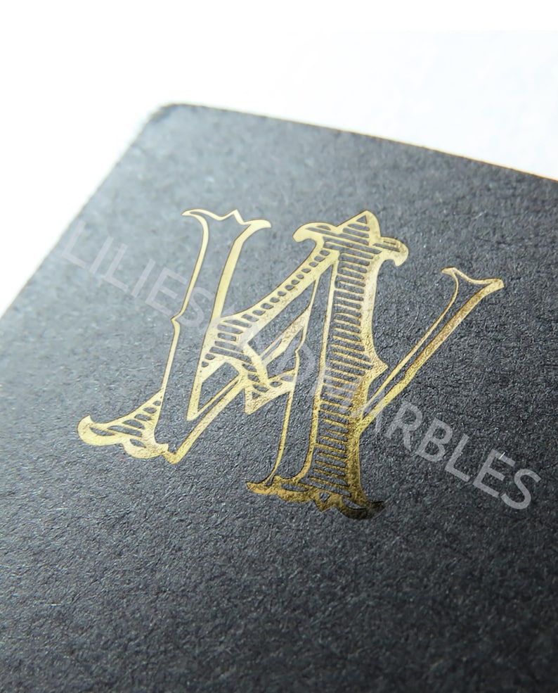 Custom Vintage Monogram, Hand Drawn Monogram, Custom Monogram Initials ...