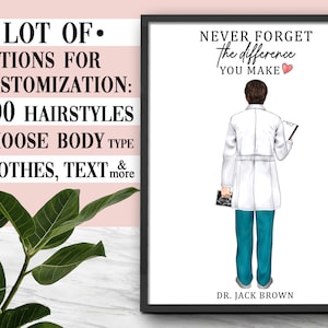 Custom Doctor Print, Custom Doctor Graduation Print, Personalized Doctor Print, Doctor Gifts, Doctor Graduation, Custom Doctor Gift, Medical