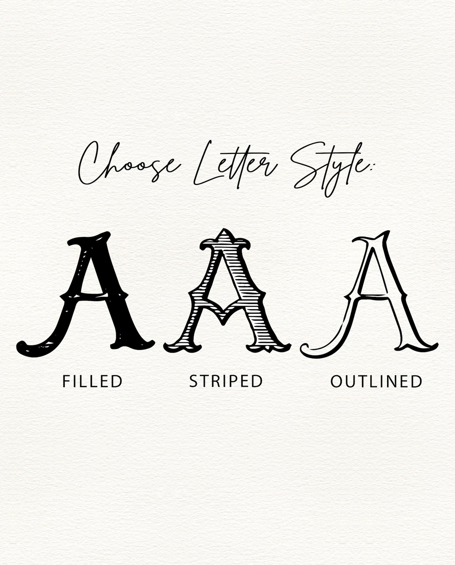 Custom Vintage Monogram, Hand Drawn Monogram, Custom Monogram Initials ...