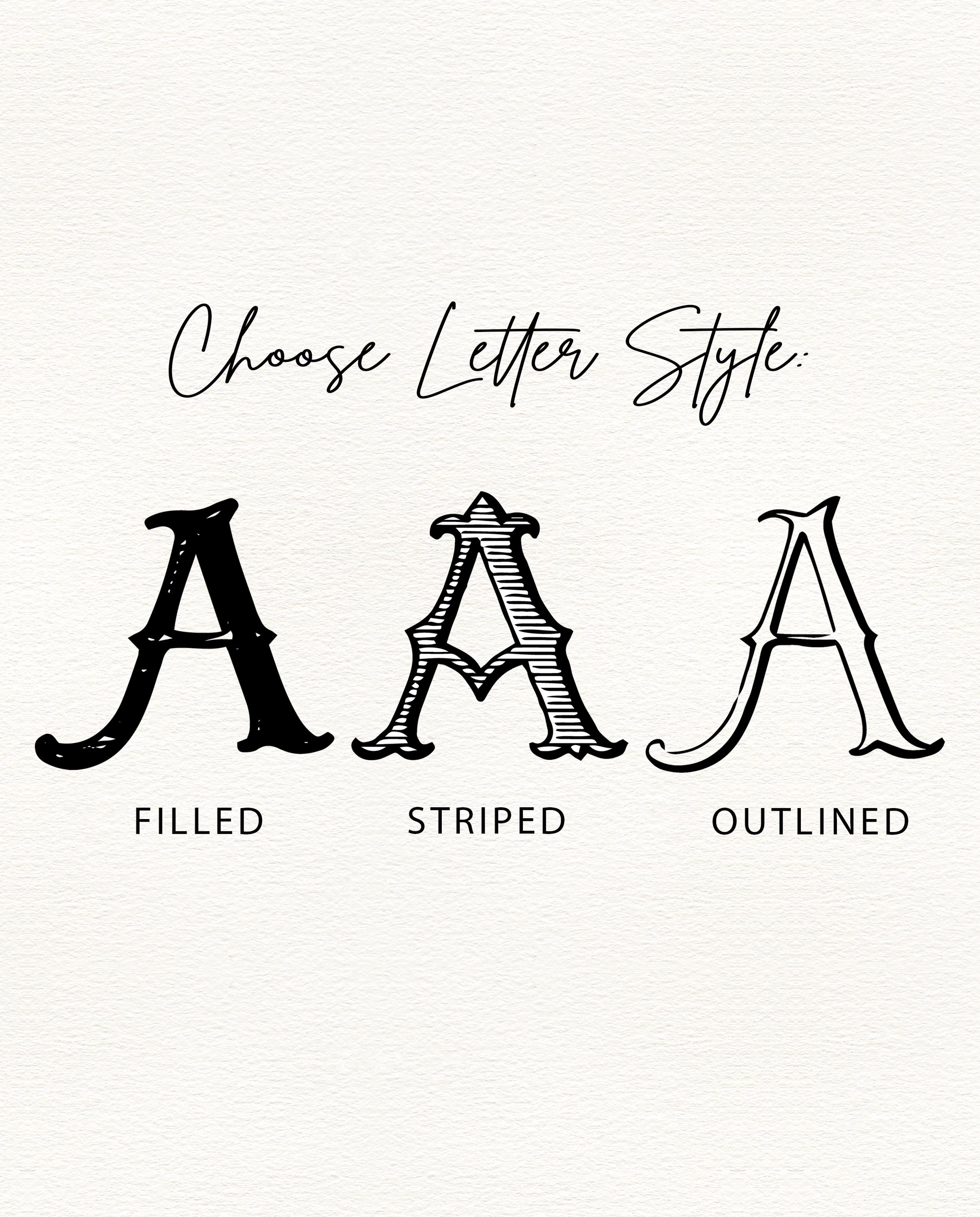 Custom Vintage Monogram, Hand Drawn Monogram, Custom Monogram Initials ...
