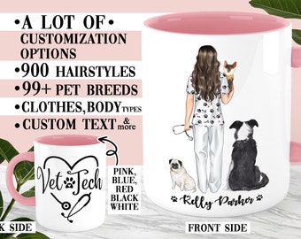 Custom Veterinarian Mug Custom Vet Tech Mug Veterinary Graduation Gift Vet Tech Gift Custom Veterinary Mug Custom Graduation Mug
