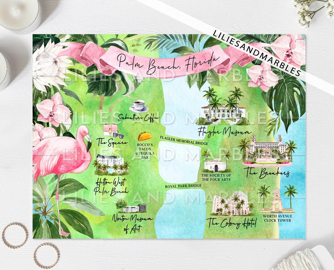 Custom Watercolor Wedding Map, Illustrated Map - Etsy