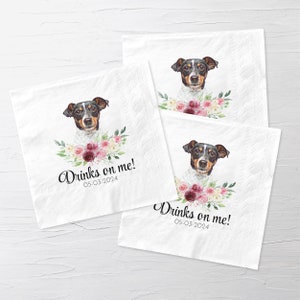 Tovaglioli da matrimonio personalizzati per animali domestici, Tovaglioli da cocktail per matrimoni Animali domestici, Tovaglioli da matrimonio personalizzati, Tovaglioli da cocktail per animali domestici Matrimonio, Tovaglioli per animali domestici,