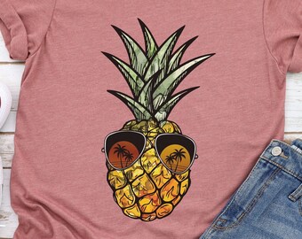 Pineapple Shirt, Shirts for Women, Graphic Tees, Foodie Shirt, Summer Shirt, Cute Pineapple T Shirt, Pineapple Lover, Gifts, Gift for Her
