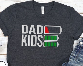 Funny Dad Low Battery Shirt, Dad Shirt, Fathers Day Gift, Fathers Day Shirt, Gift For Dad, Funny Dad Shirt, Funny Fathers Day Gift