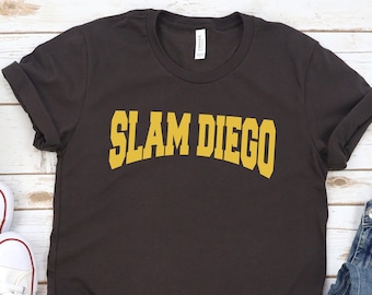 Slam Diego Baseball Fan Shirt, Mens Womens Jersey T Shirt, San Diego Baseball, Gift for Boyfriend, Gift for Husband, Summer 2021, Grand Slam