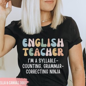 Funny English Teacher Shirt, English Teacher Gift, English Literary Teacher Shirt, Funny Language Arts shirt, Comma shirt, Punctuation Shirt