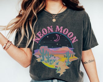 Neon Moon shirt, classic country shirt, Adventure Shirt, Desert Life Landscape Western Tee, Cute Country Shirts, Country Music T Shirt