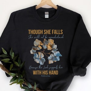 Psalms Sweatshirt Christian Gifts For Women Bible Verse Shirt Inspirational Shirt Jesus Love Tee Faith Shirt Christian Apparel Clothing