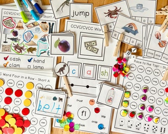 Phonics Learning Pack - CCVC/CVCC Words - Beginning Phonics