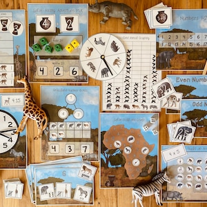 Grassland Animals Unit: Math Pack