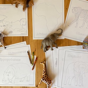 Grassland Animals Coloring Pages