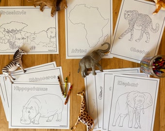 10 Grassland Animal Coloring Pages for Nature-Loving Kids