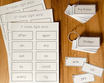 Sight Word Cards
