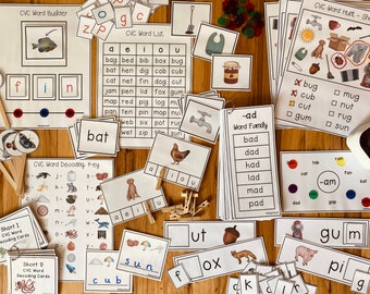 Phonics Learning Pack - CVC Words - Beginning Phonics