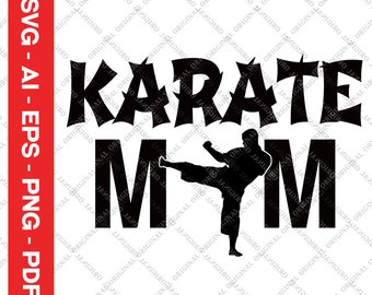 Karate Mom Svg Etsy