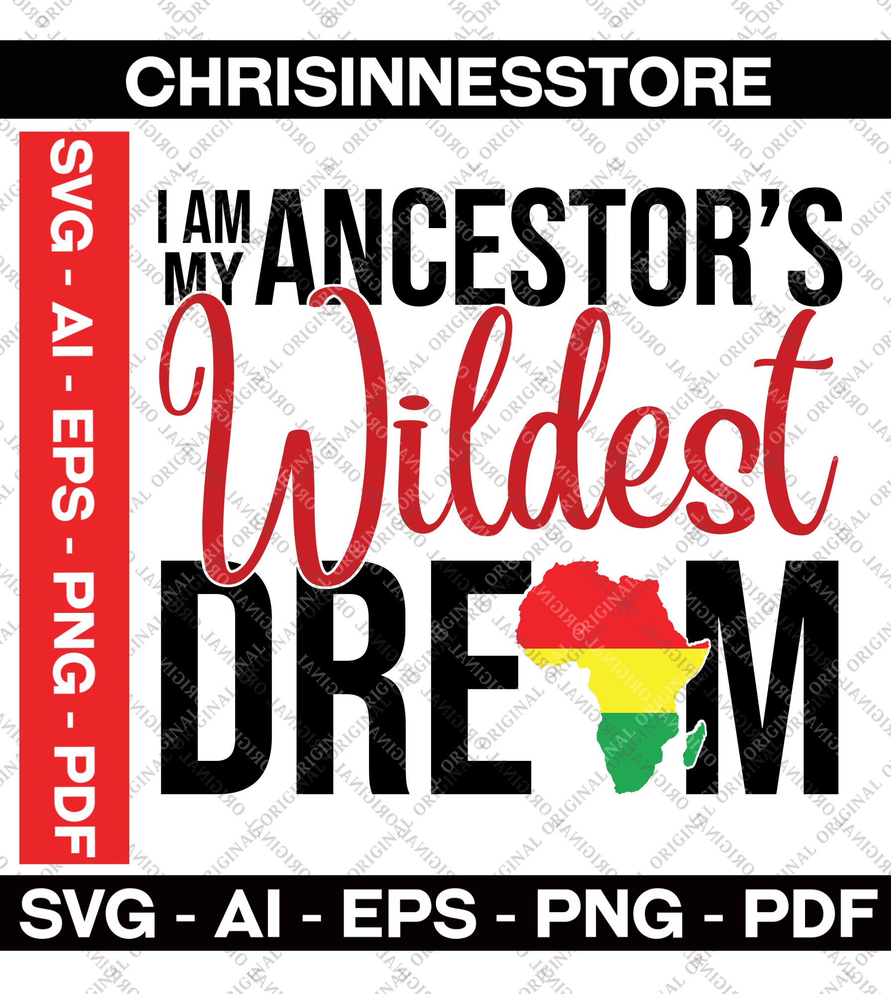 Download I Am My Ancestors Wildest Dream Svg I Am Black History SVG ...