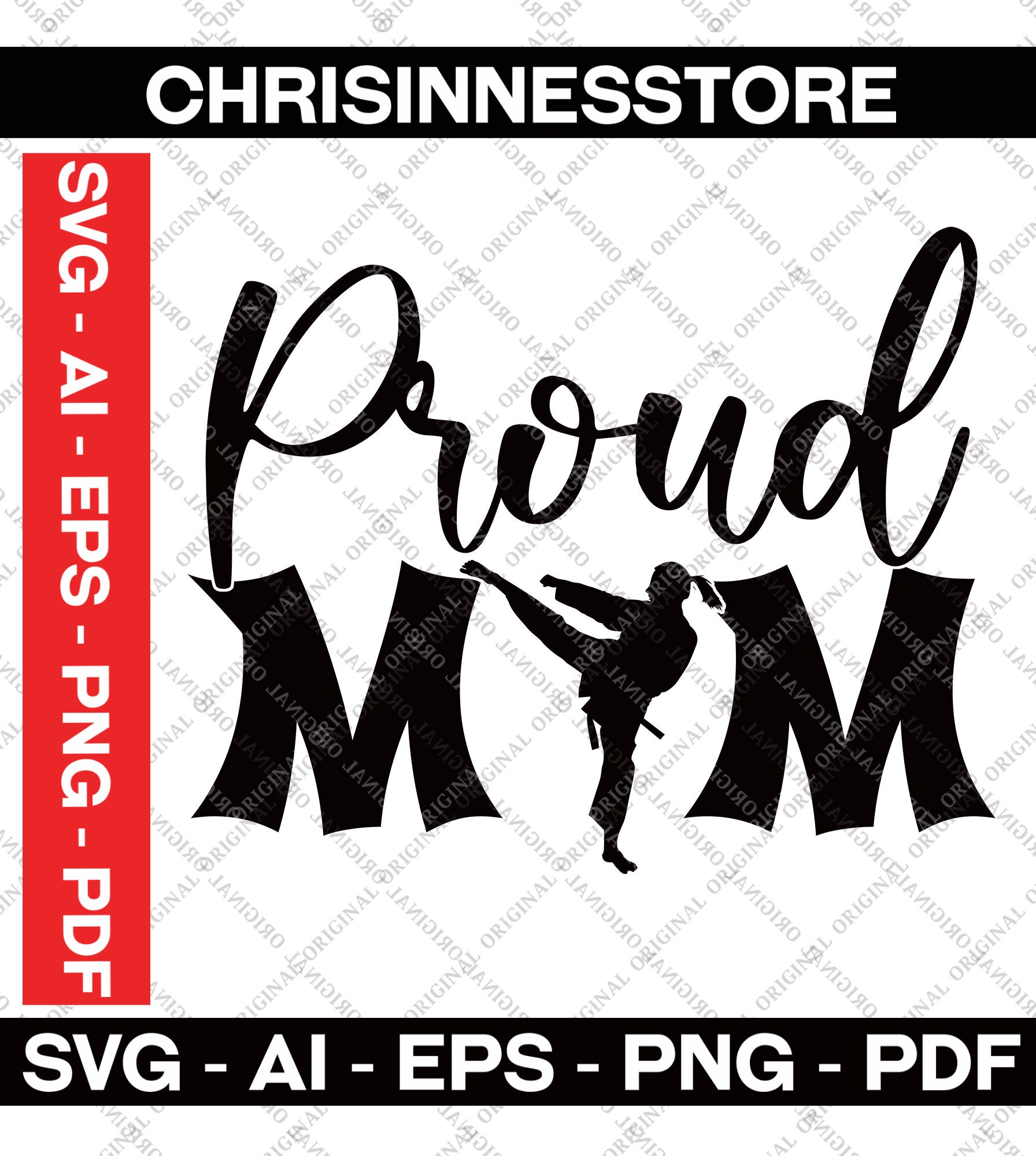 Download Proud Karate Mom Svg Karate Mom Png Proud Karate Mama Svg | Etsy