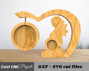 Mother's Day Gift For Your Girlfriend Or Wife CNC Files For Router dwg cdr dxf SVG eps pdf AI