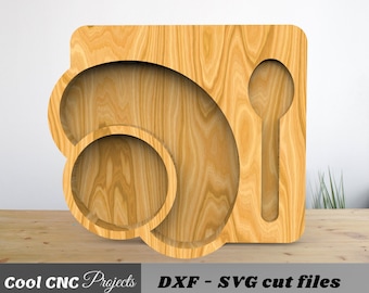 Coffee Serving Plate CNC Files for Wood (Digital Files)
