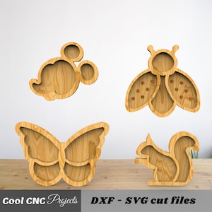 Paquete de placas de servicio para niños Archivos CNC para archivos CNC de madera Archivo de enrutador CNC (dwg cdr dxf svg eps pdf ai)