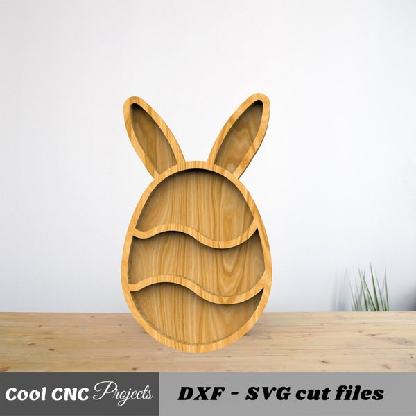 Easter Egg Serving Tray CNC Files For Wood CNC File CNC Router File (dwg cdr dxf svg eps pdf ai)