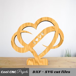 Love Forever CNC Router File File CNC File For Wood (dwg cdr dxf svg eps pdf ai)